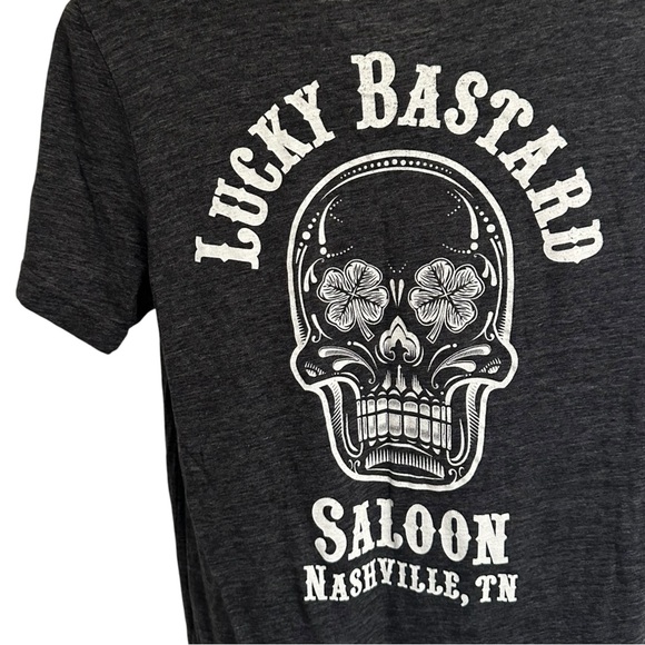 Lucky Bastard Saloon Tee M - Picture 1 of 5